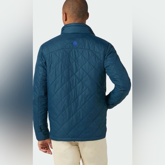 Stio sz S Men's Midnight Hour Skycrest Snap Shirt Men's Blue Quilted Jacket VGUC - Picture 9 of 12